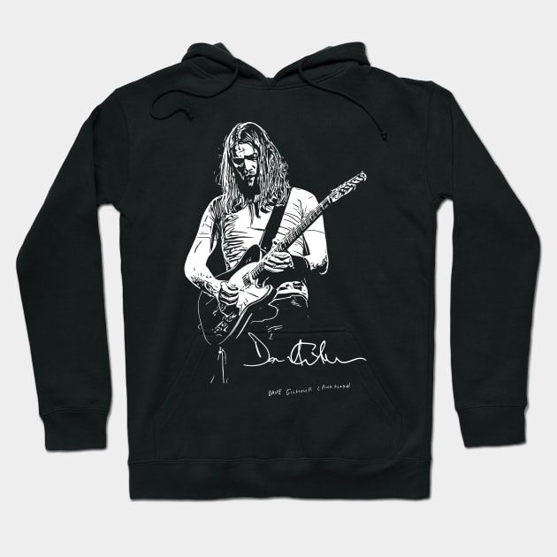 David Gilmour Guitar Hoodie by Playful Creatives